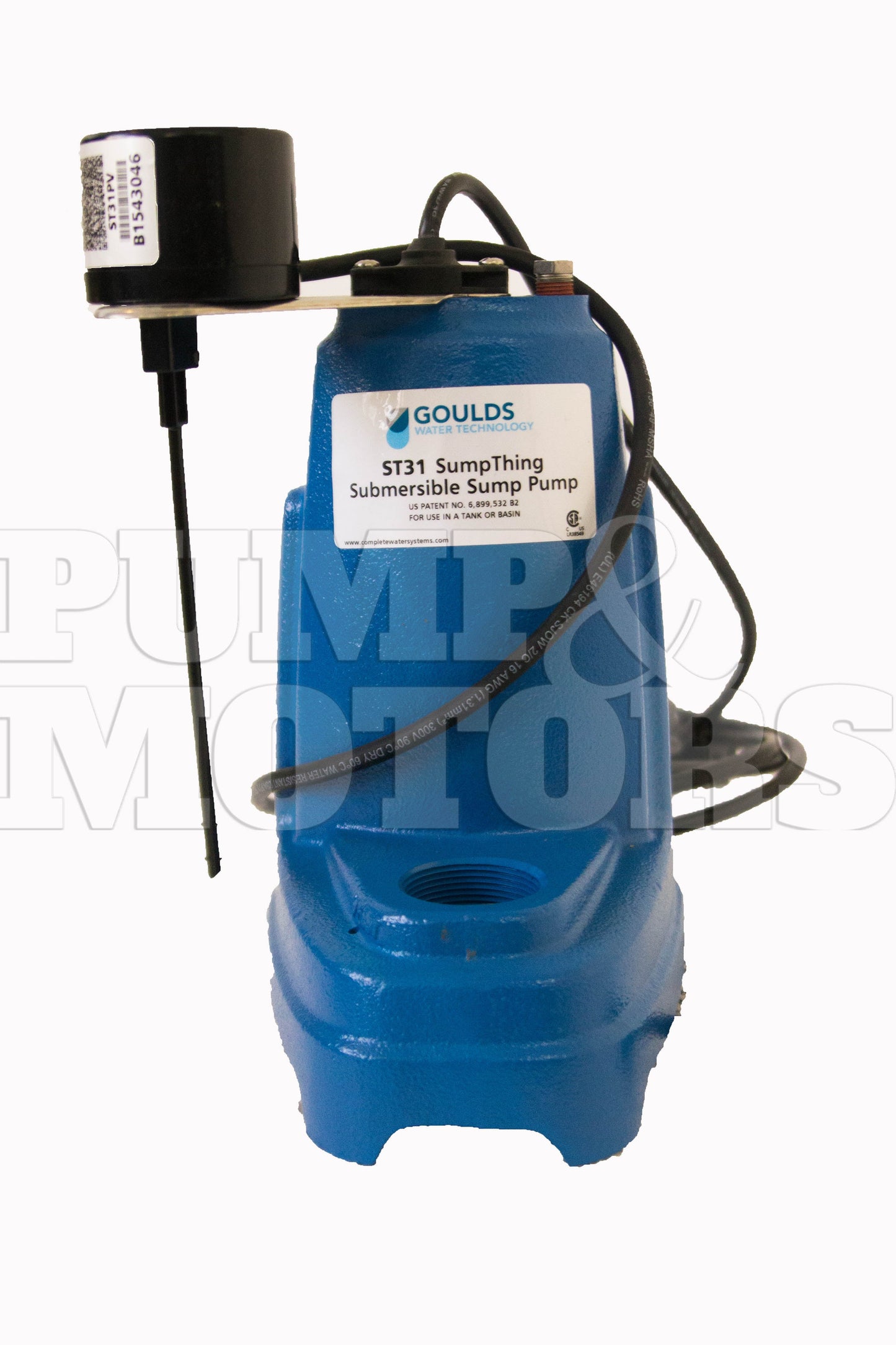 Goulds ST51PV 1/2HP Submersible Sump/Effluent Pump 115V
