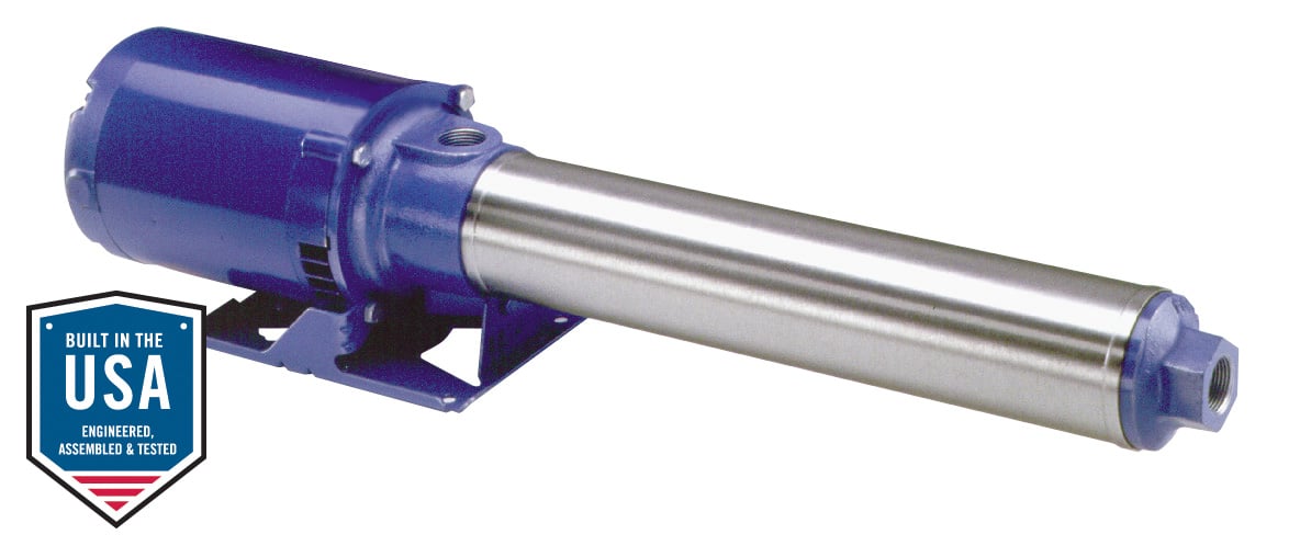 Goulds 33GBC10 High Pressure Multi - Stage Booster Pump 33GPM, 1 HP, 5STG, 1PH, ODP, 1" NPT Suction/Discharge - Booster Pump
