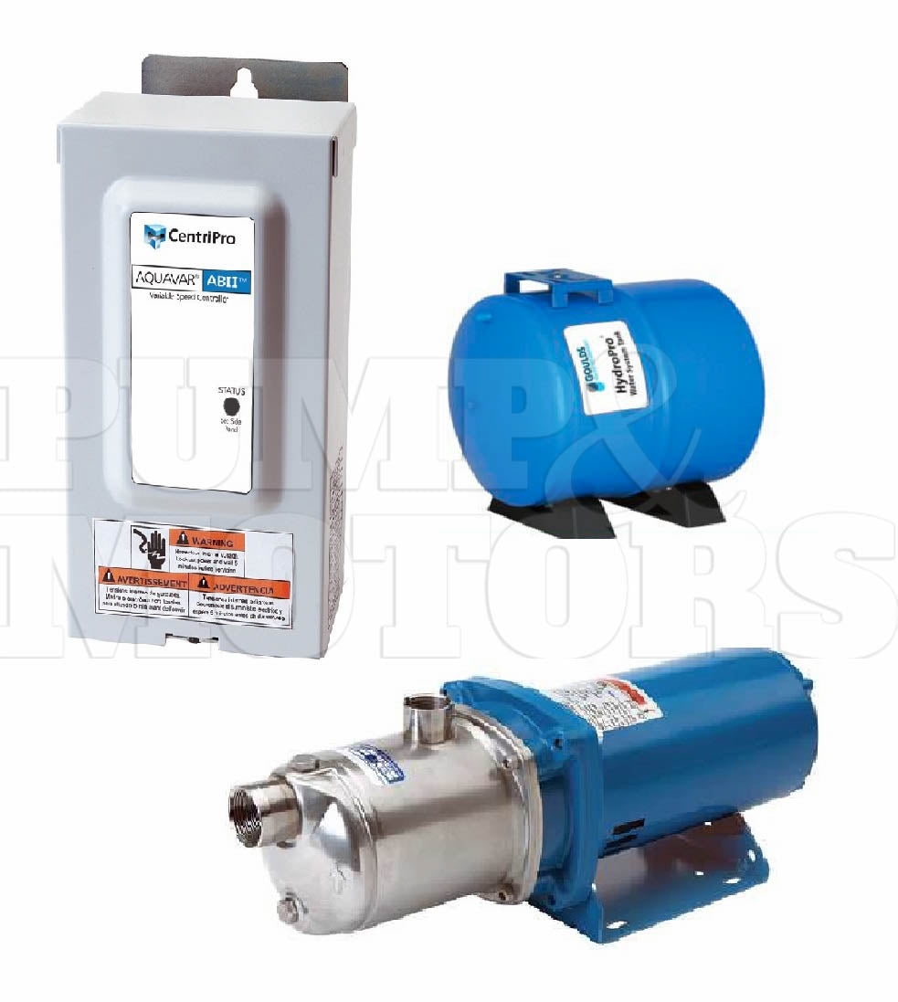1151AB21HM1E2D0 Goulds Pump Motor Tank & VFD Controller 1HP 115V