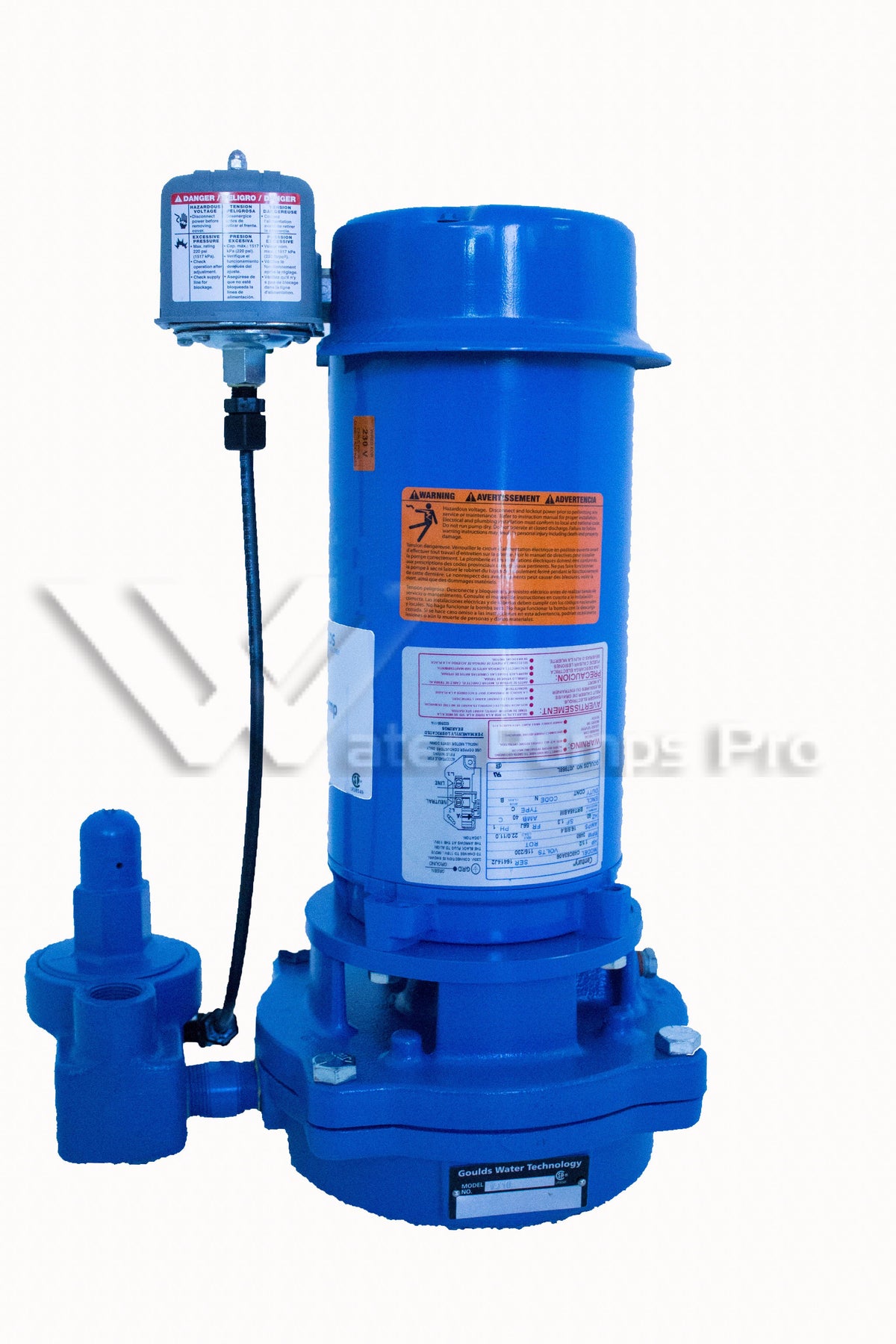 GOULDS VJ05 1/2 HP Vertical Deep Water Well Jet Pump 1 Stage 1PH